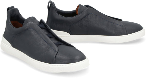 Triple Stitch leather sneakers-2